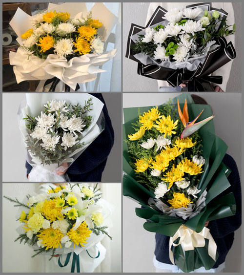 江苏扬州仪征市真州镇万年村白事花束代送
